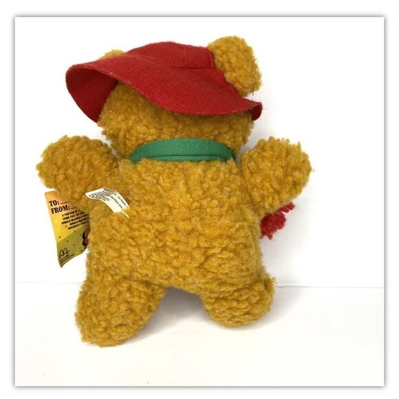 Vintage 1987 Mcdonald's Baby Fozzie Bear Muppets Christmas Plush Toy Jim Henson - Picture 3 of 9